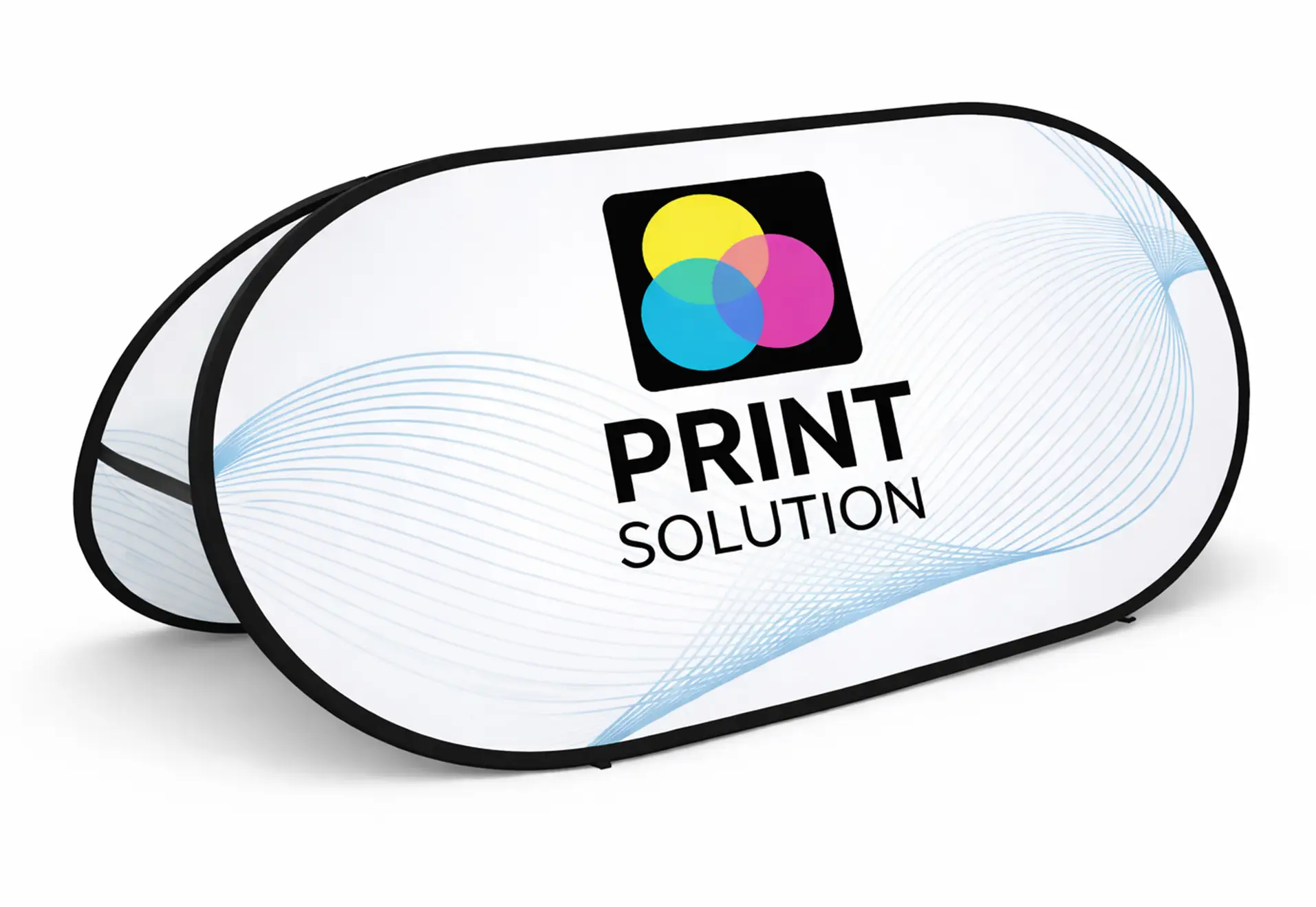 Banner golf emergente personalizado para campos de golf